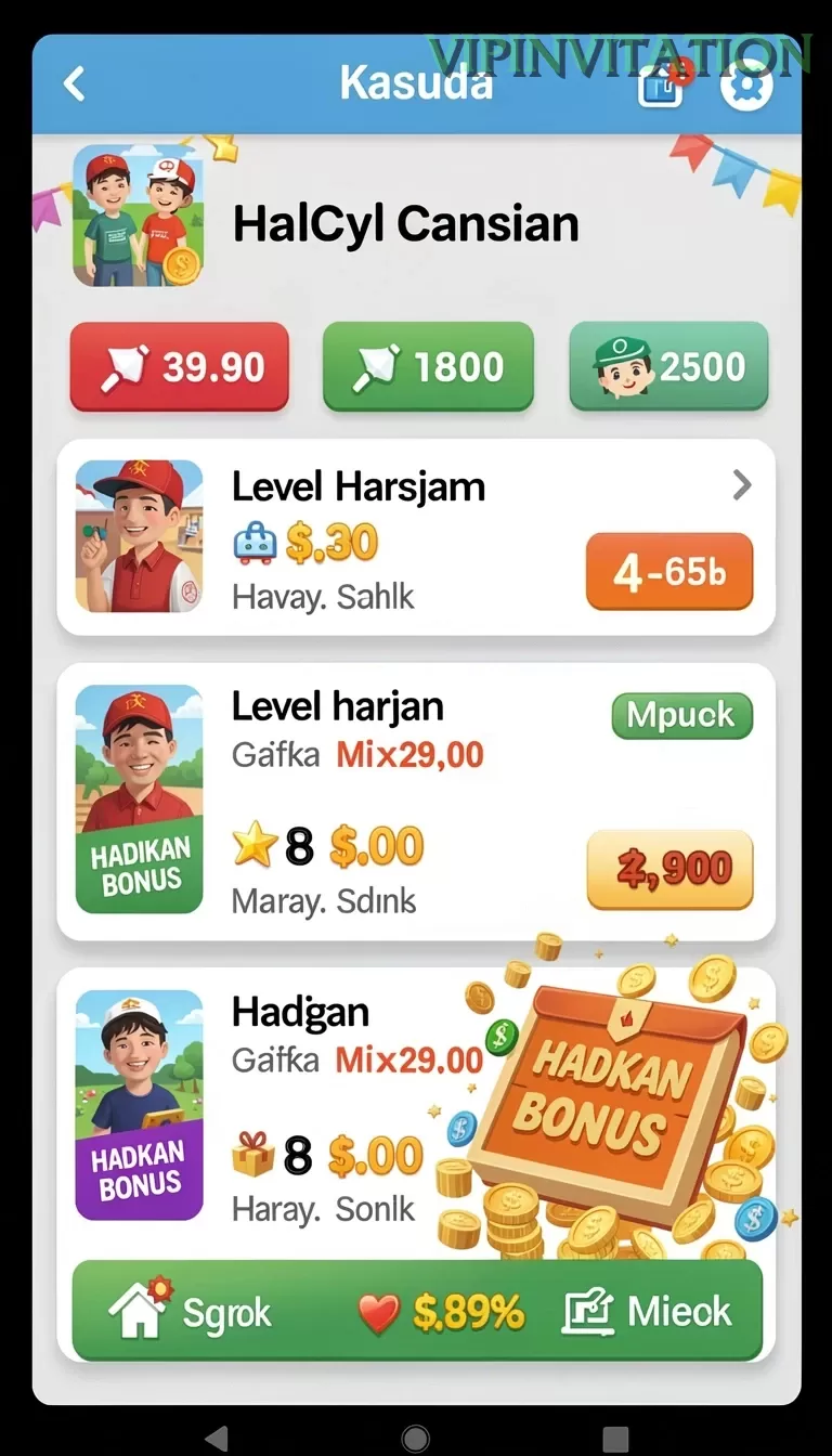 Cuplikan layar SPINBET99 — menu navigasi