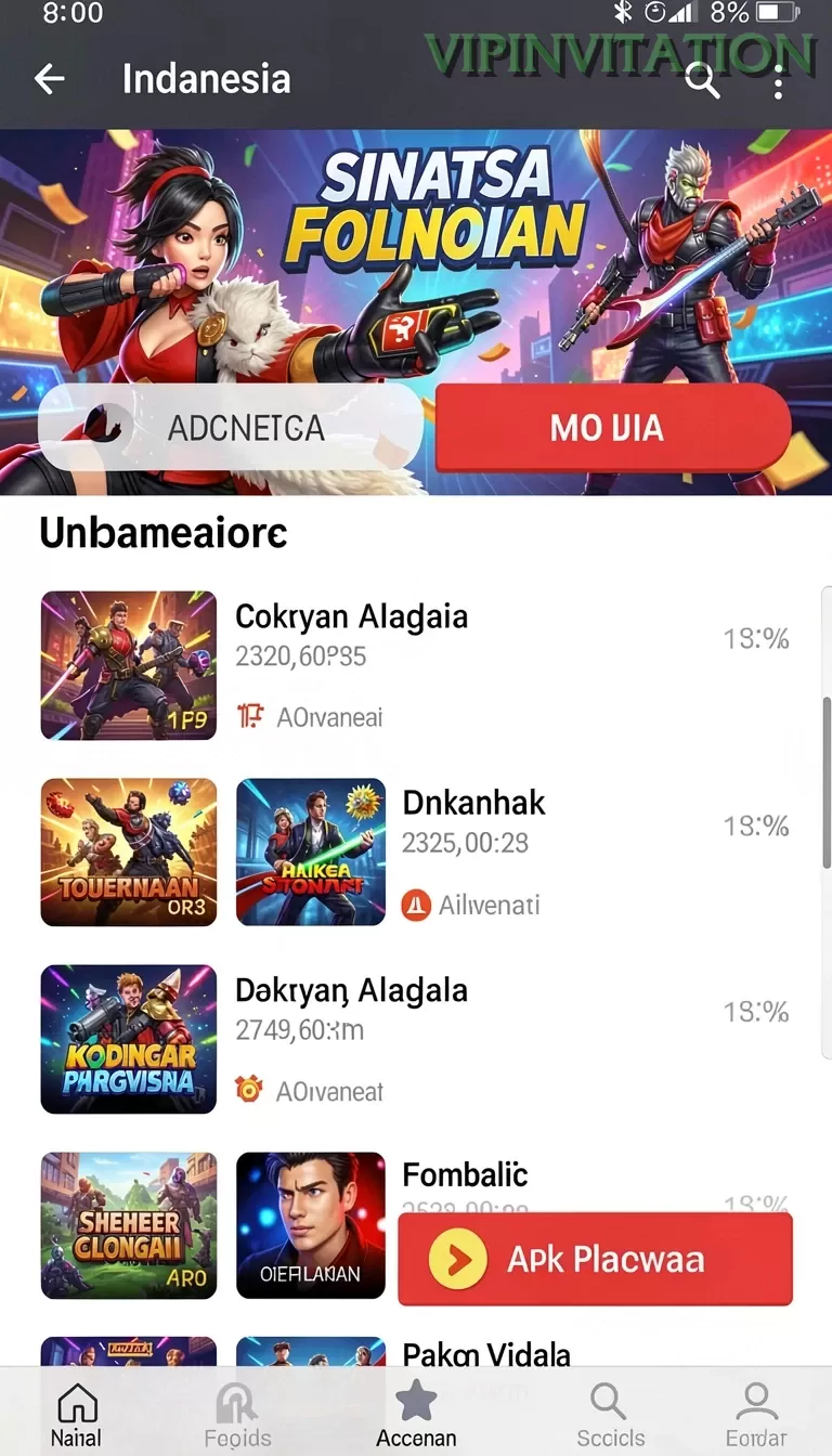 Cuplikan layar QQ88ASIA — aktivitas